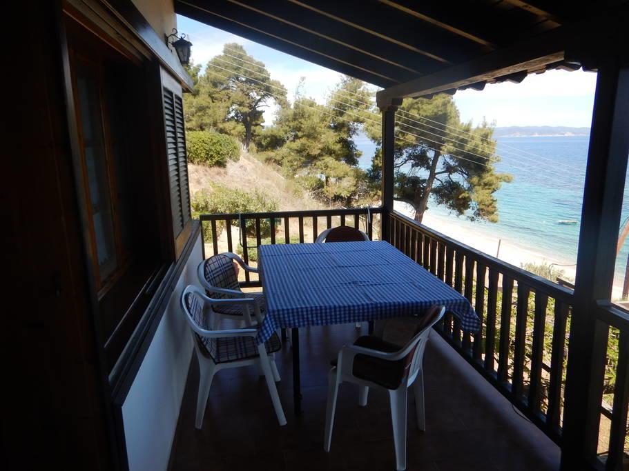 Sangue Blu Beachfront Villa Apartment Agios Nikolaos  Exterior foto